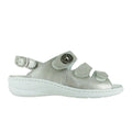 Waldlaufer Zander 408002 Backstrap Sandal (Women) - Silver Sandal - Backstrap - The Heel Shoe Fitters