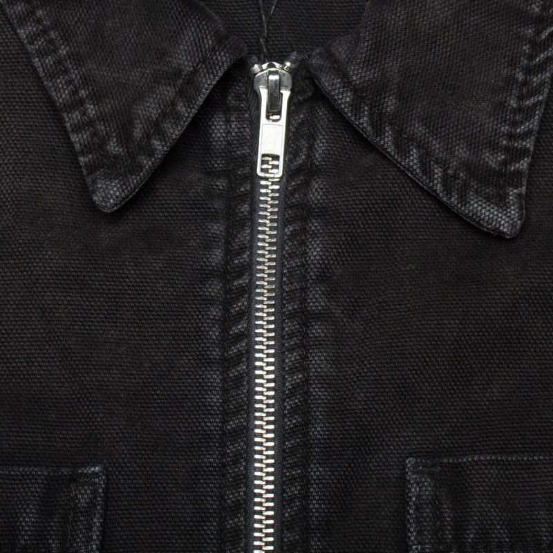 Washed Canvas Zip Shirt
