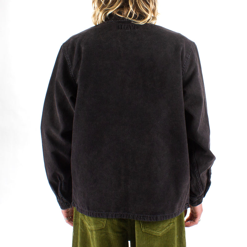 Washed Canvas Zip Shirt