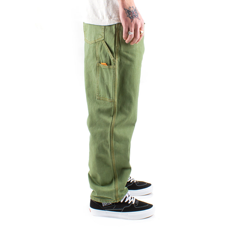 Butter Goods Weathergear Heavyweight Denim Pants Army  Edit alt text
