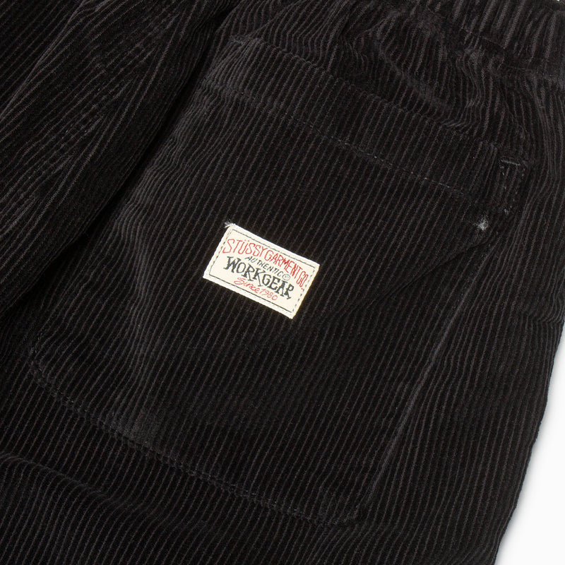 Stussy Wide Wale Cord Beach Pant : Balck