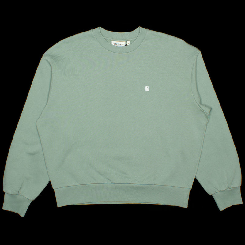 Carhartt WIP | Women's Casey Sweatshirt Style # I032643-1RJ Color : Glassy Teal / Silver