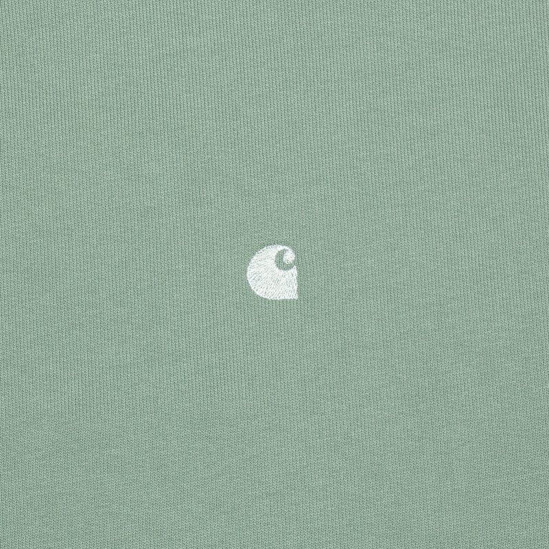 Carhartt WIP | Women's Casey Sweatshirt Style # I032643-1RJ Color : Glassy Teal / Silver