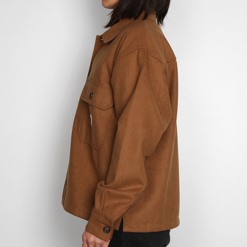 Women's Wiston Shirt Jac : Hamilton Brown