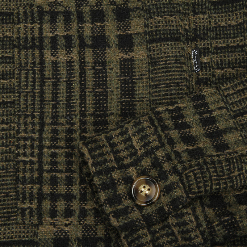 Fucking Awesome Wood Duck Oversized Flannel Green Black