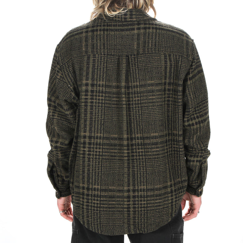 Fucking Awesome Wood Duck Oversized Flannel Green Black