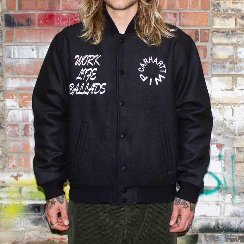Carhartt WIP | Work Varsity Bomber Style # I032435-89 Color : Black
