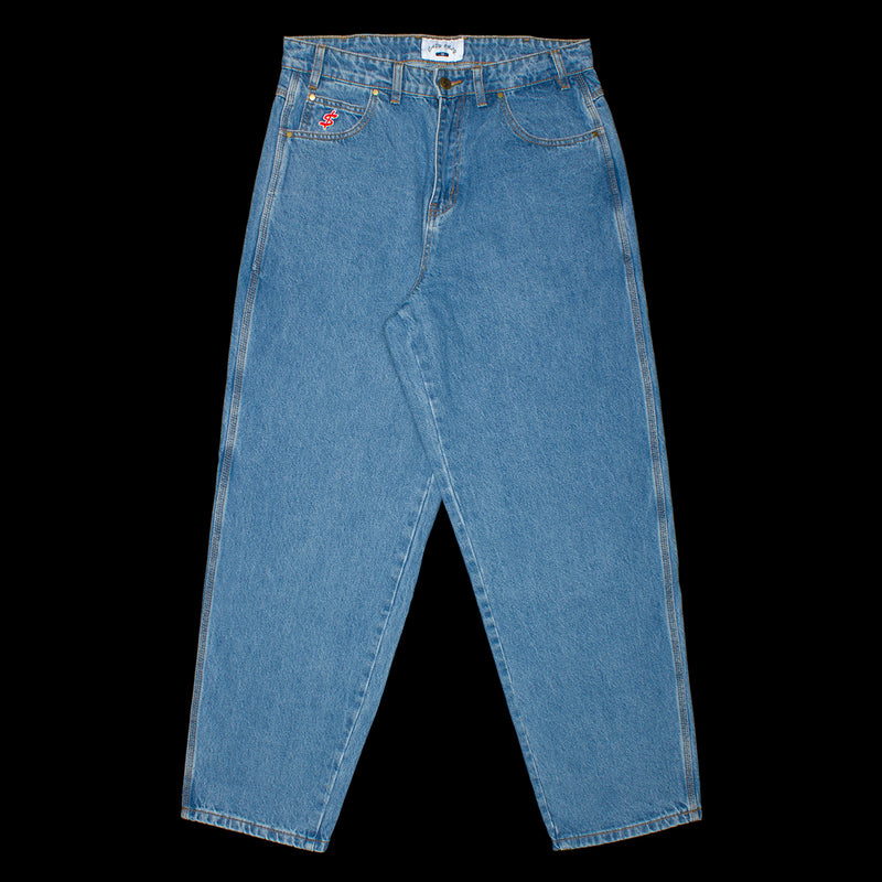 Cash Only Wrecking Baggy Jeans Washed Indigo