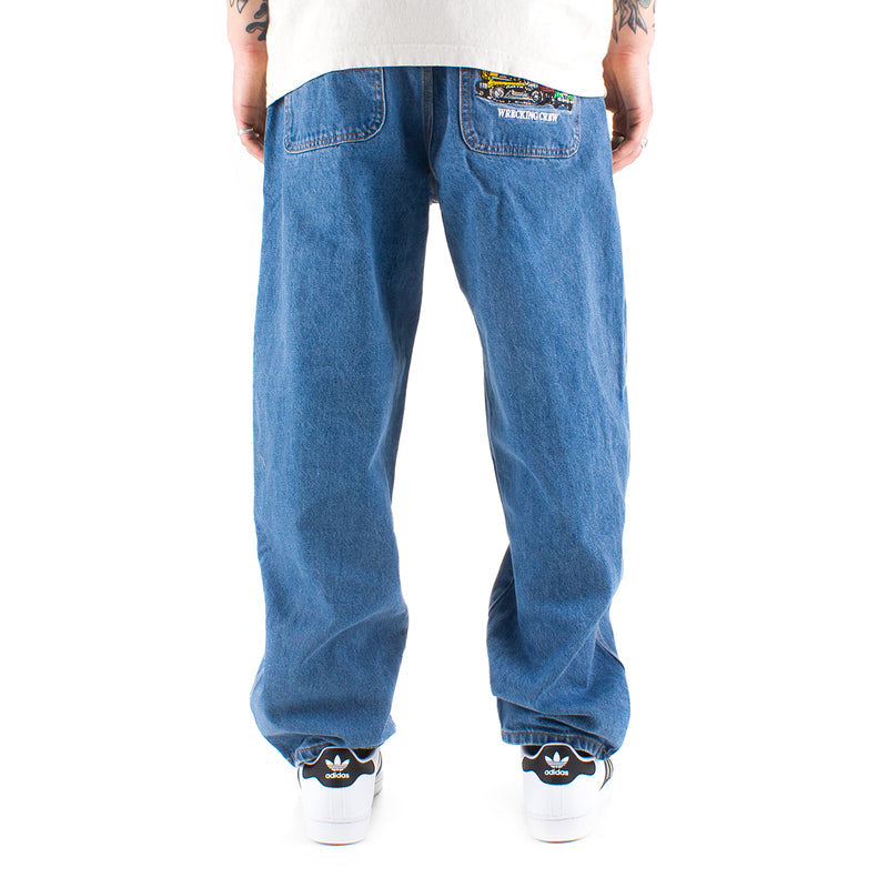 Cash Only Wrecking Baggy Jeans Washed Indigo  Edit alt text