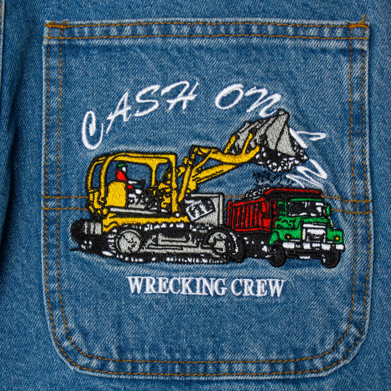 Cash Only Wrecking Baggy Jeans Washed Indigo