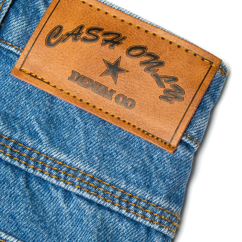 Cash Only Wrecking Baggy Jeans Washed Indigo