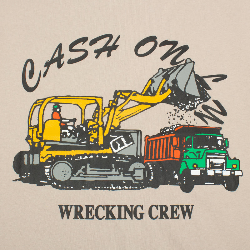 Cash Only Wrecking T-Shirt Sand