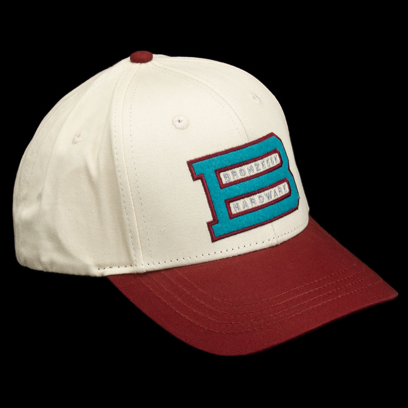 Bronze 56k Big B Hat  Bone / Burgundy