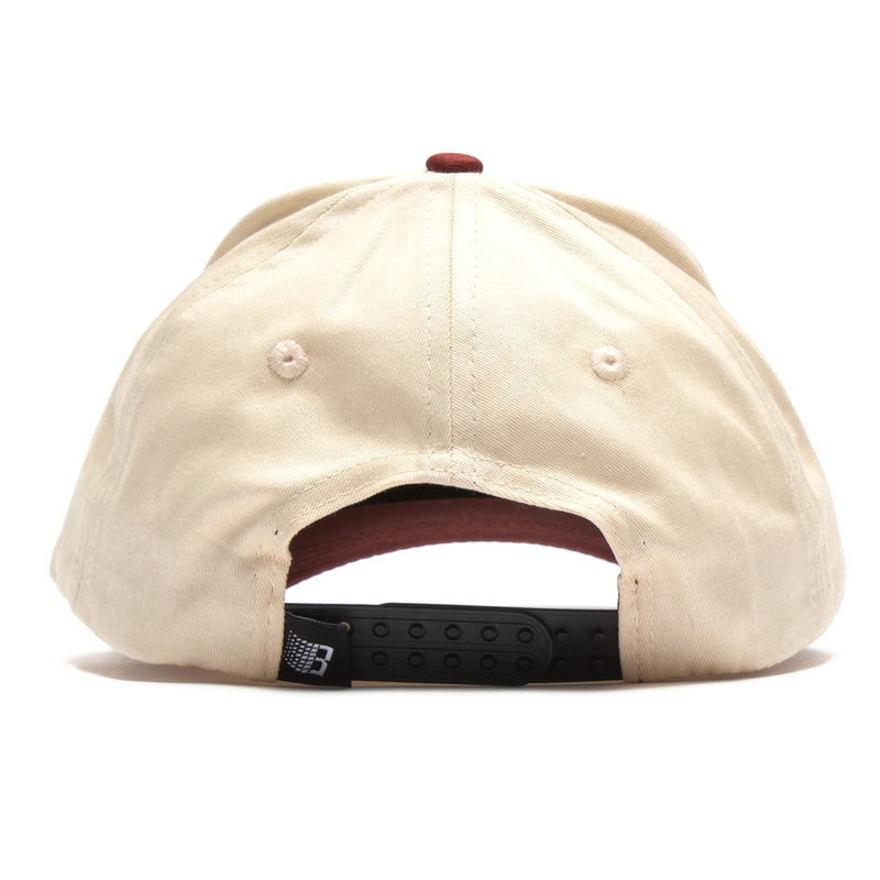 Bronze 56k Big B Hat Bone / Burgundy  Edit alt text
