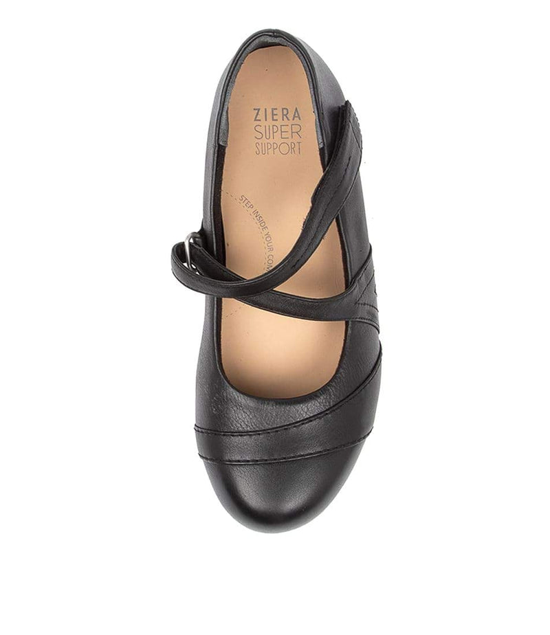 Women's Ziera Xray in Black Leather sku: ZR10074BLALE