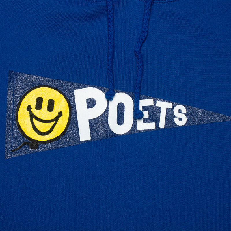 Poets Young Peoples Hoodie Royal Blue  Edit alt text