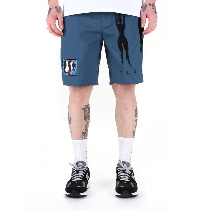 by Parra Zerba Striped P Shorts Style # 49335 Color : Teal
