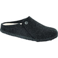 Women's Birkenstock Zermatt Shearling Narrow in Anthracite/ Natural. Sku: 1015-084