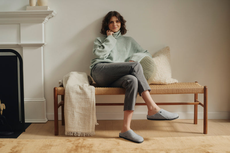 Zermatt Shearling Women's Light Grey Wool Felt
