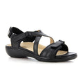 Ziera Bravo Backstrap Sandal (Women) - Black Sandal - Backstrap - The Heel Shoe Fitters